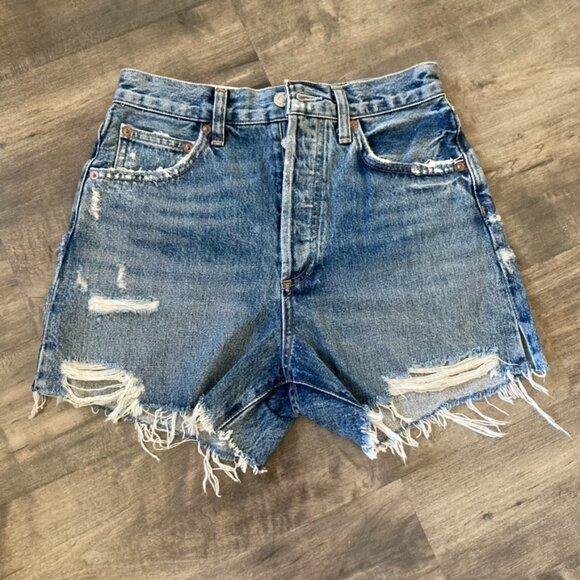 NWT Agolde X Revolve Dee Shorts Sz 25 - Picture 1 of 8